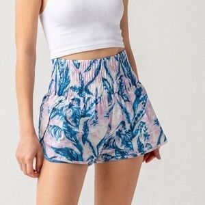 Free People FP Movement The Way Home Shorts Printed White Combo Size Medium